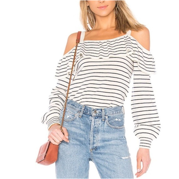 Joie Delbin Wool Cashmere Nautical Coastal Fisherman Sweater Women's Med - Picture 9 of 9